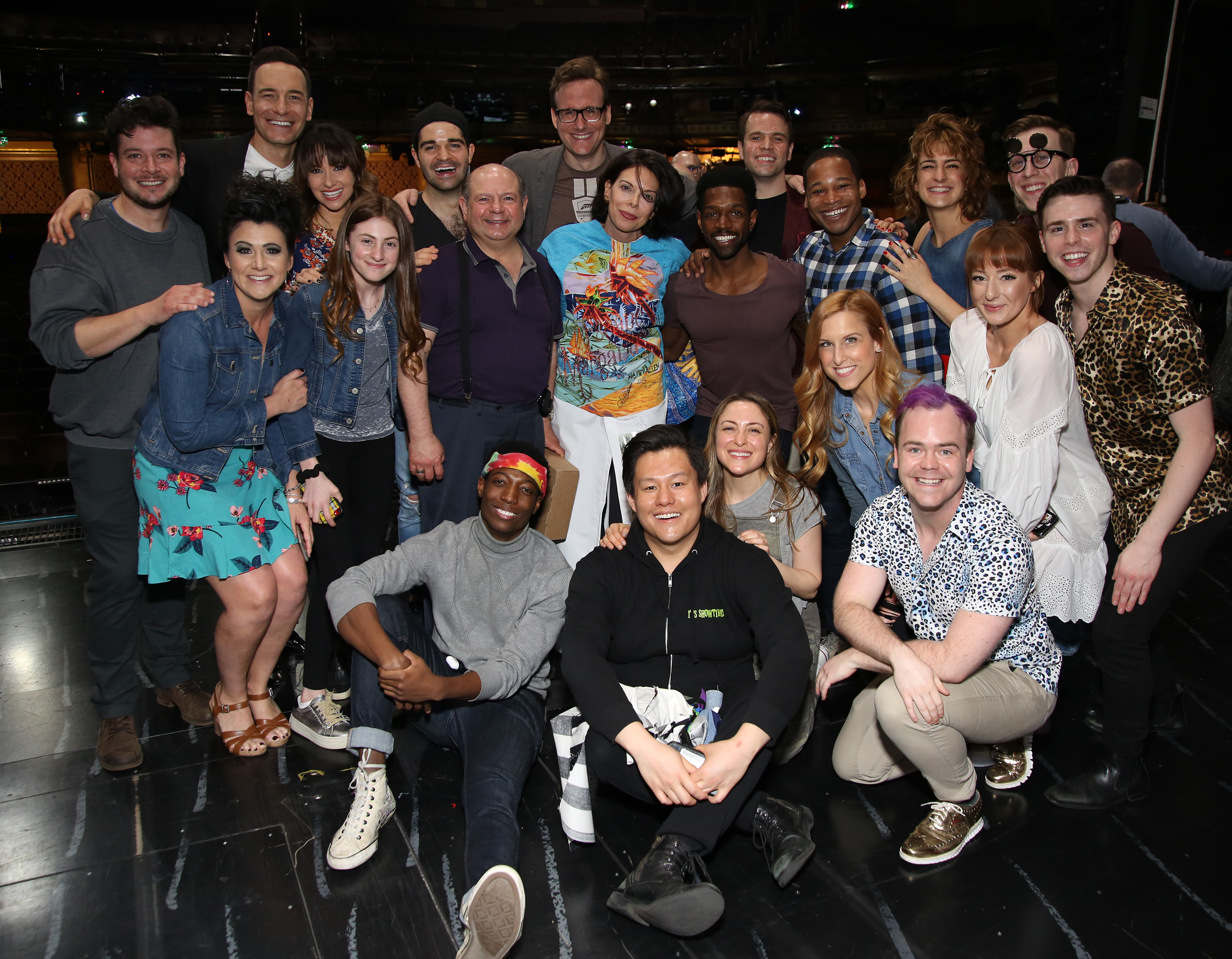 Abramovitz with the rest of the Beetlejuice chorus. Photo by Walter McBride.