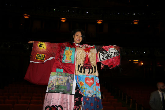 J. Elaine Marcos poses after blessing the stage in her Robe. Photo by Jay-Rey Rivera.