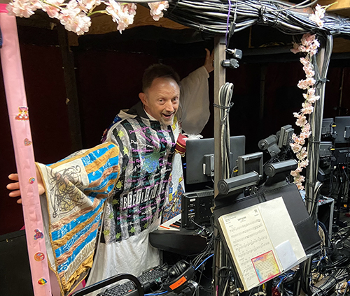 Matt Allen in the orchestra pit. Photo by Jeffrey Bateman.