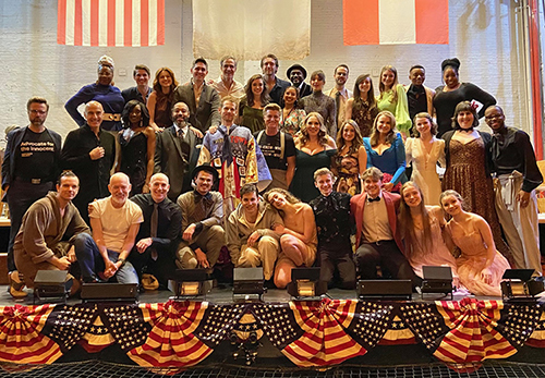 Max Chernin and the full cast of 'Parade'. Photo by Jeffrey Bateman.