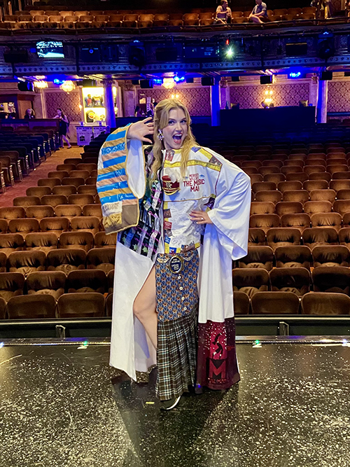 Jonalyn Saxer poses in the Robe. Photo by Jeffrey Bateman.