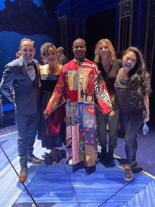 Williams (center) with his 'Diana' swing family (L-to-R): Richard Gatta, Alex Hairston, Libby Lloyd and Kristen Faith Oei